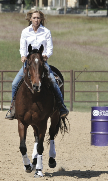 Charmayne James discusses learning to ride correctly through the turns will help your horse finish strong.